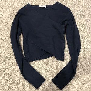 Michael Kors Navy cropped Sweater size S